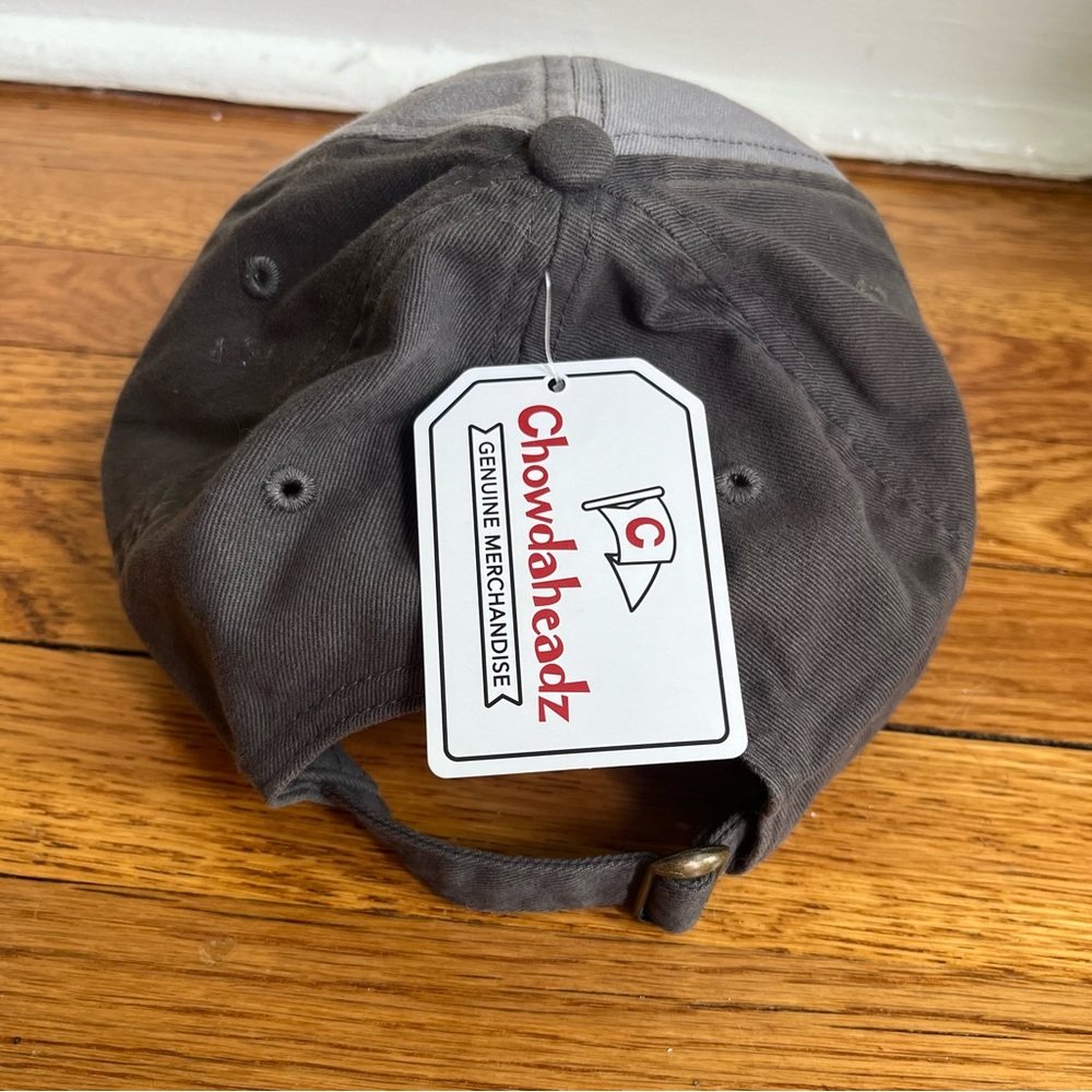 Chowdaheadz Hat Wicked Smaaht Boston Adjustable Hat Charcoal Gray NWT - Picture 4 of 6